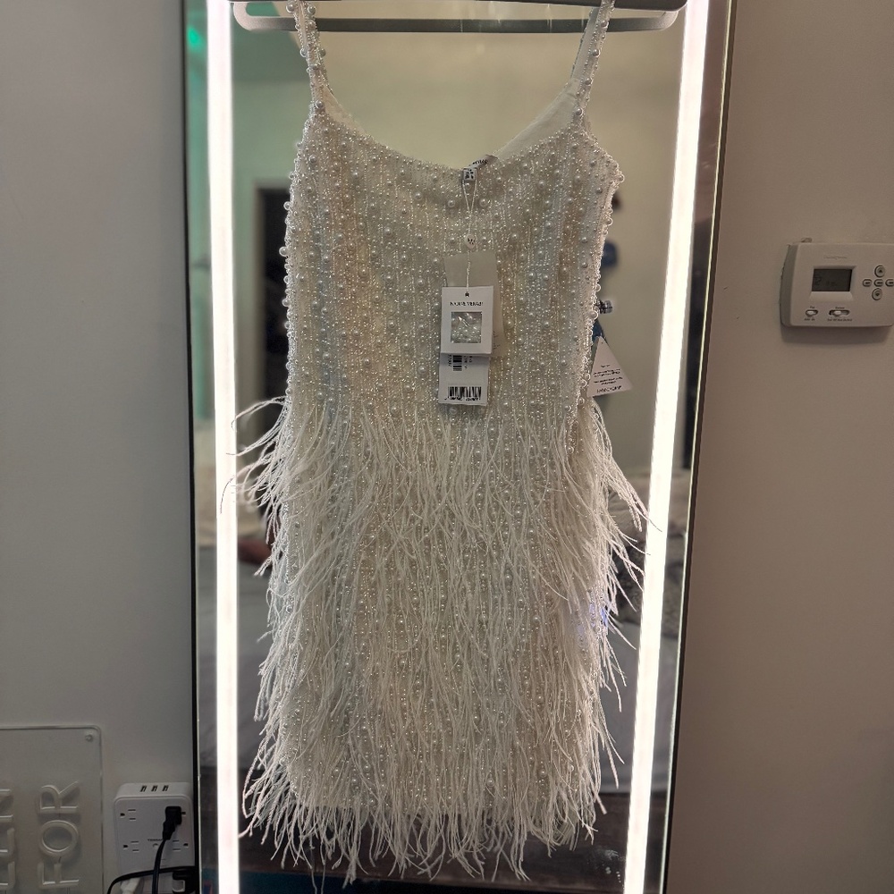 CARRIE WHITE DRESS - Nadine Merabi